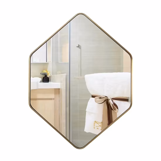 Wholesale Metal Framed Irregular Hanging Wall Mirror