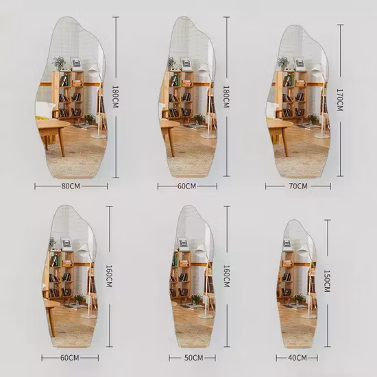 Irregular Clouds Shaped Full Body Floor Mirror