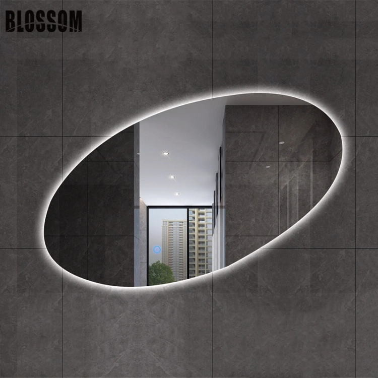 Irregular Shape Smart LED Back Light Bathroom Mirrors Decor Wall
