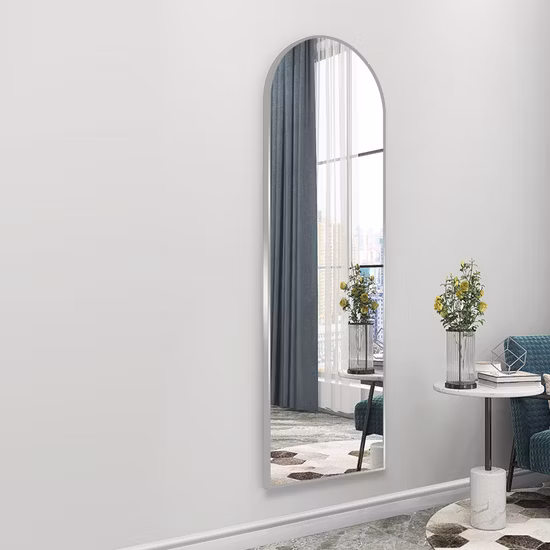 Full Length Mirror Gold Floor Clothing Store Fitting Mirror Beauty Bridal Shop Large Glass Mirror