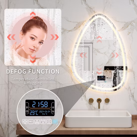 Irregular Custom Lighting Bathroom Mirror Wall-Mounted Bath Special-Interest Vanity Smart LED Mirror