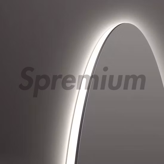 Wholesale Home Decorative Irregular Smart Glass Vanity Furniture LED Bathroom Vanity Wall Luminous Mirror Espejos