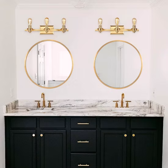 Modern Bathroom Wall Decorative Irregular Mirror with Strip Hanger